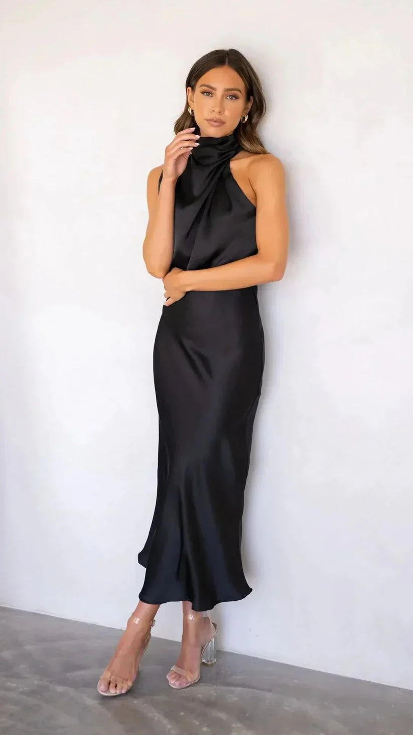 – schlichtes one-shoulder-kleid