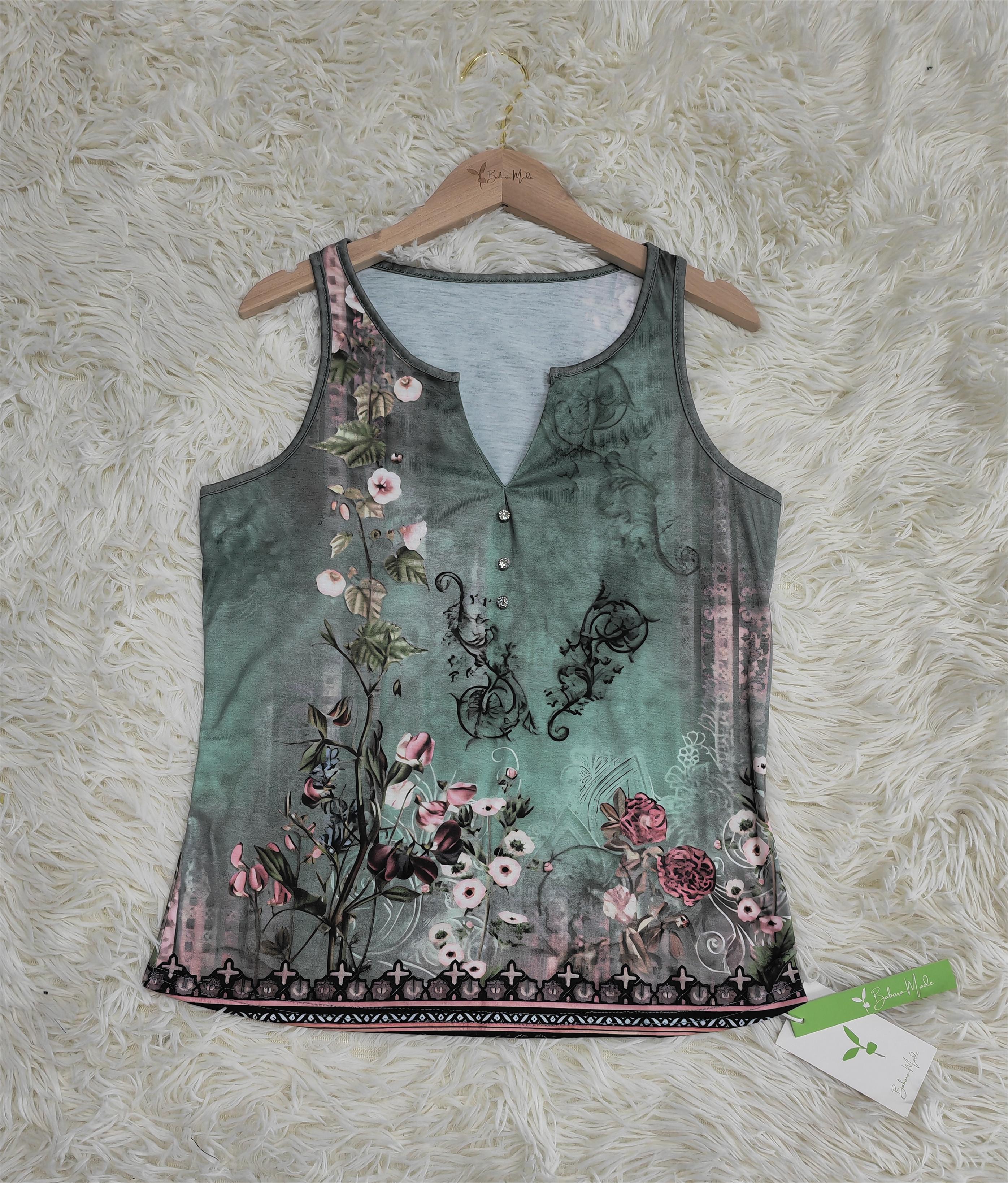 Aquarell-Blume ärmelloses Tank-Top