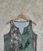 Aquarell-Blume ärmelloses Tank-Top