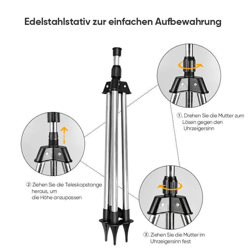 SpinSpray™ Automatisch drehender Dreibeinregner