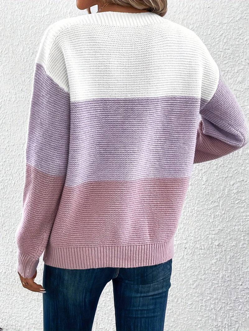 – stylischer pullover mit rundhalsausschnitt